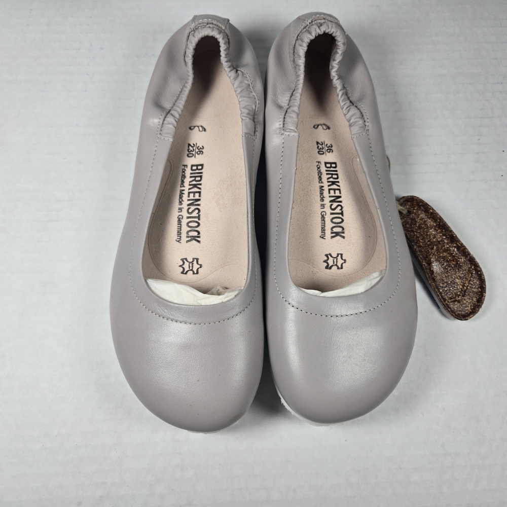 Birkenstock Celina Leather Ballet Flat SlipOn Gray Shoes Size EU 36 US 5-5.5 Reg - Picture 2 of 9